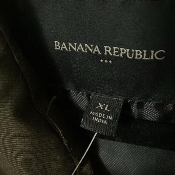 Banana Republic: Puffer Cloth Olive Green Cotton Blend Vest- XL - Picture 2 of 16